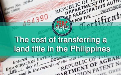 How much does it cost to transfer a land title in the Philippines?