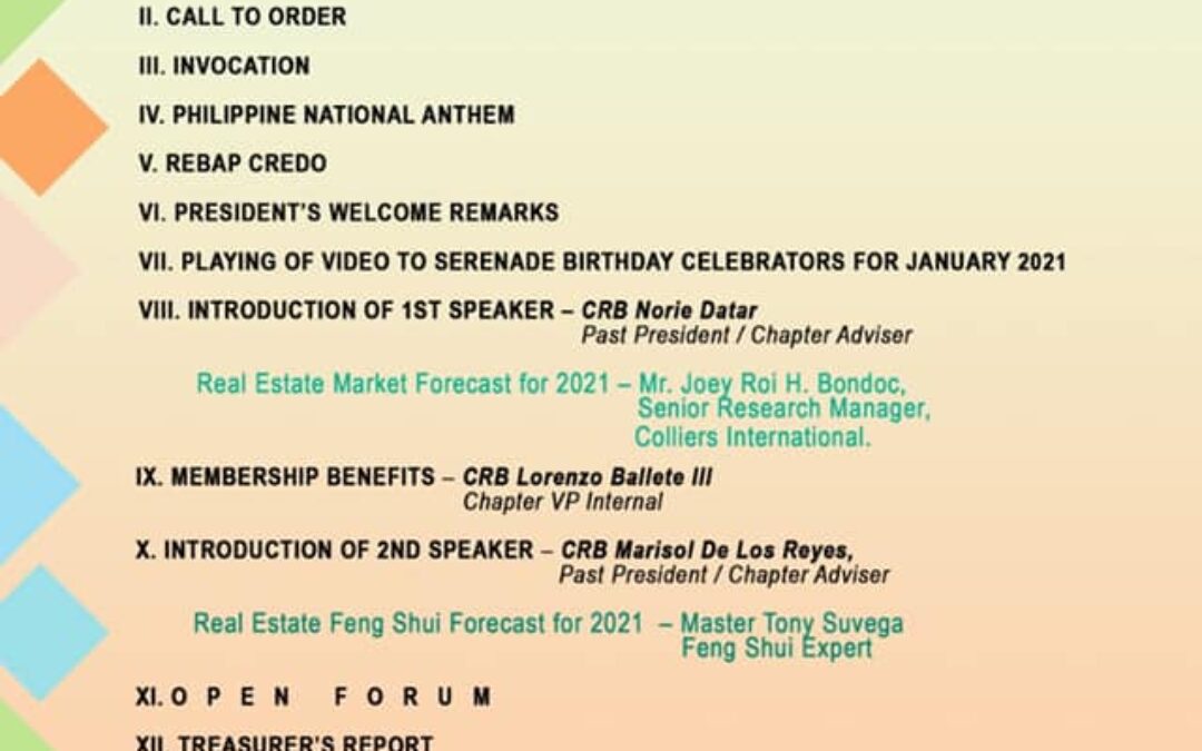 REBAP Global City Chapter First General Membership Meeting
