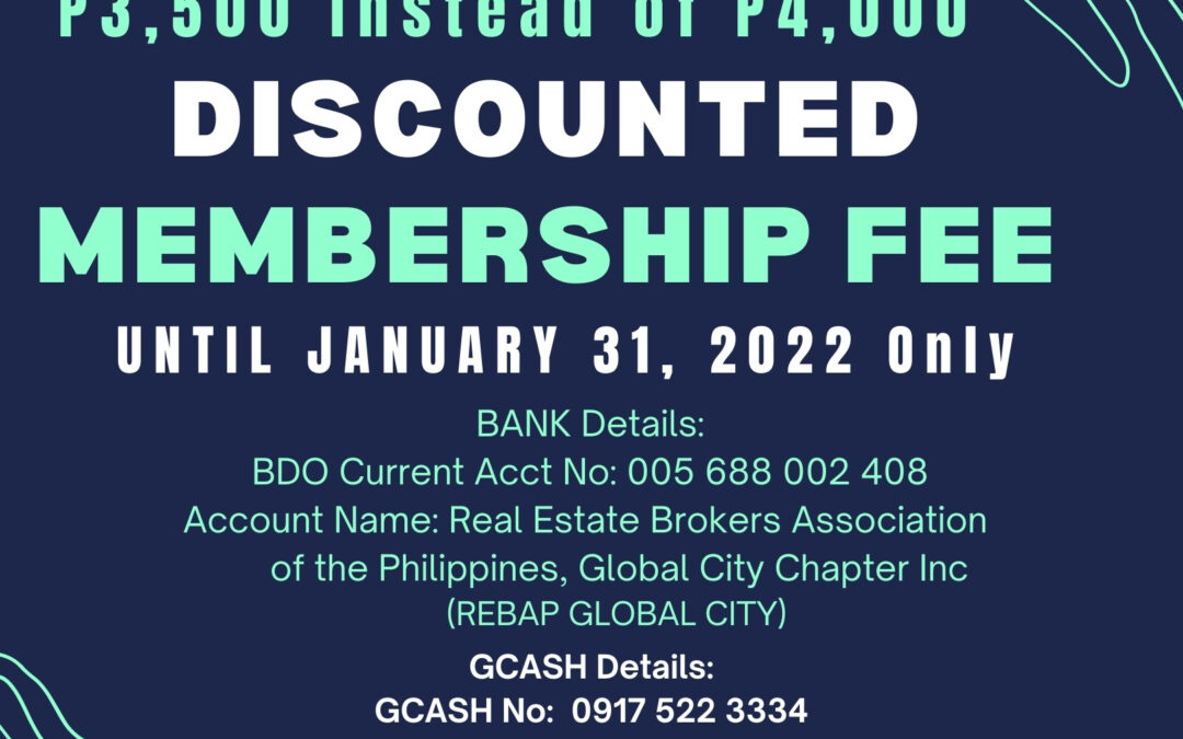 DISCOUNTED Membership Fee