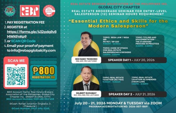 Real Estate Brokerage Seminar for Entry-Level Salespersons